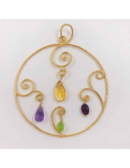 Colgante Tous en oro 18kt con piedras