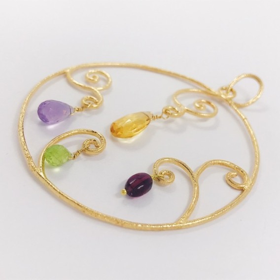 Colgante Tous en oro 18kt con piedras