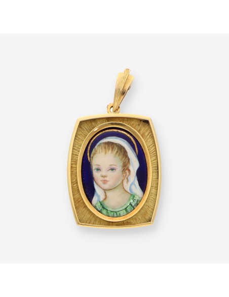 Colgante virgen oro
