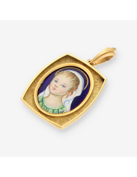 Colgante virgen oro