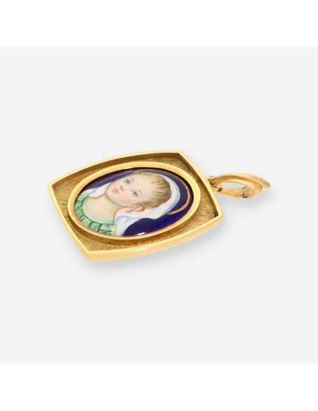 Colgante virgen oro