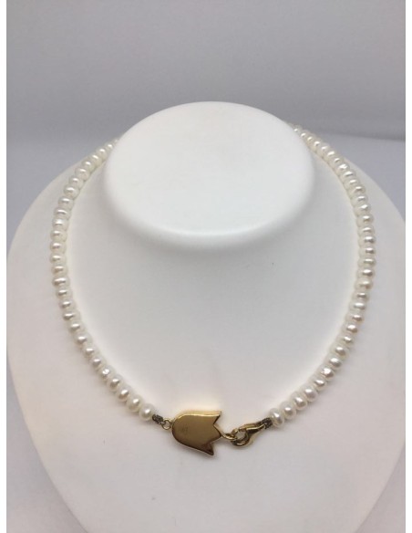 Collar Tous de perlas de rÃ­o con cierre en oro
