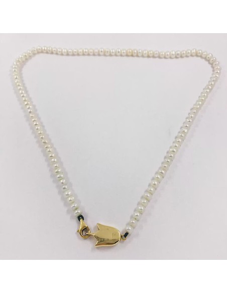 Gargantilla de Tous con perlas y tulipÃ¡n