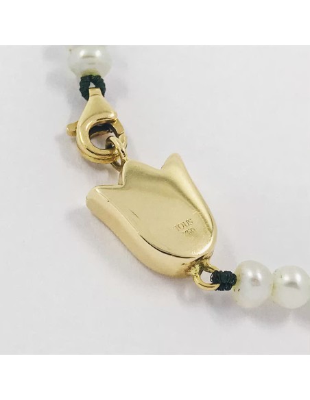 Gargantilla de Tous con perlas y tulipÃ¡n