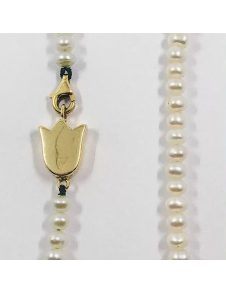 Gargantilla de Tous con perlas y tulipÃ¡n