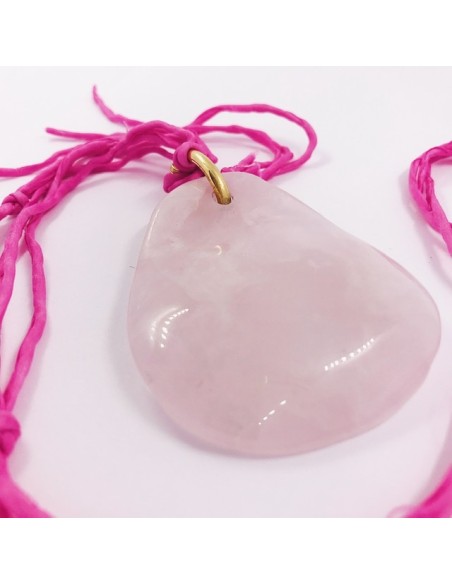 Colgante TOUS con  piedra rosa