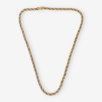 CordÃ³n en oro bicolor 18kt