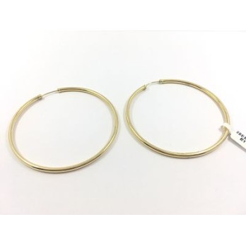 Pendientes tipo aro en oro