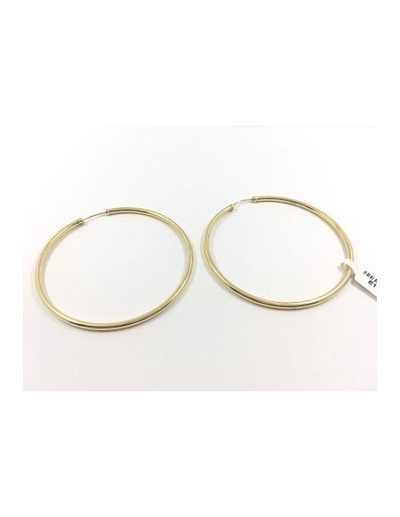Pendientes tipo aro en oro