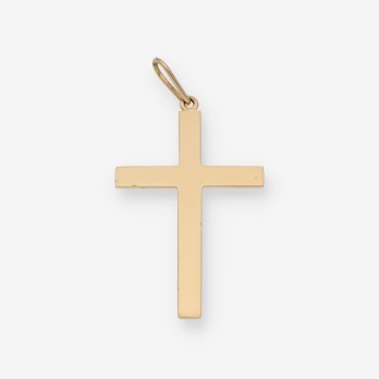 Colgante cruz en oro 18kt
