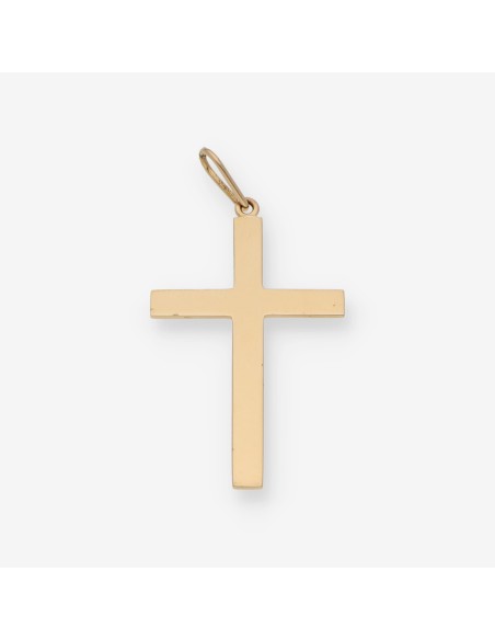 Colgante cruz en oro 18kt