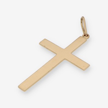 Colgante cruz en oro 18kt 2