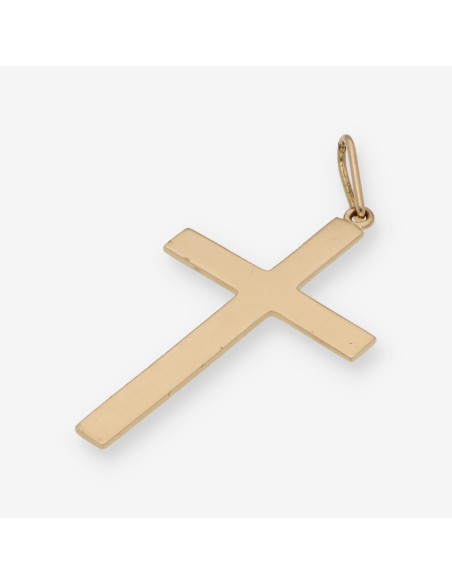Colgante cruz en oro 18kt