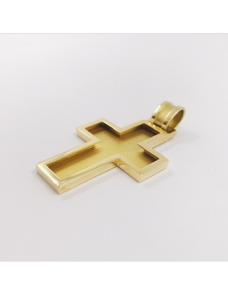 Colgante cruz de oro 18kt