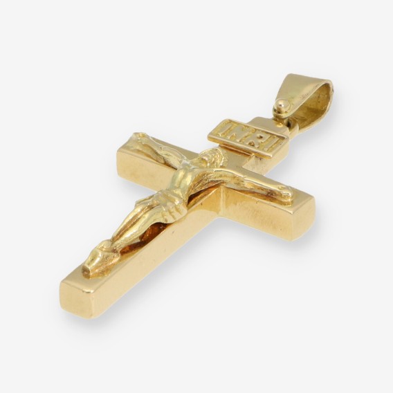 Colgante cruz en oro 18kt