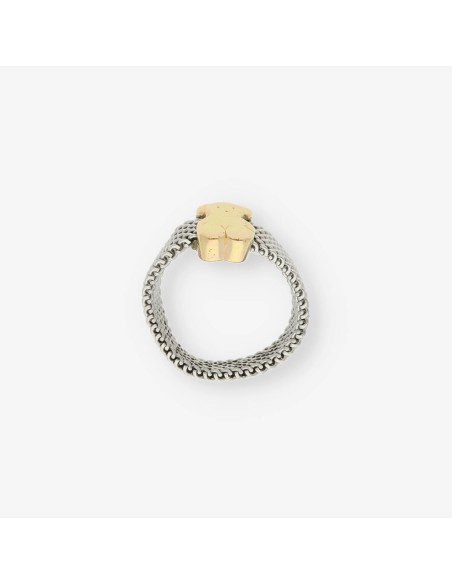 Anillo Tous en acero y oro 18kt