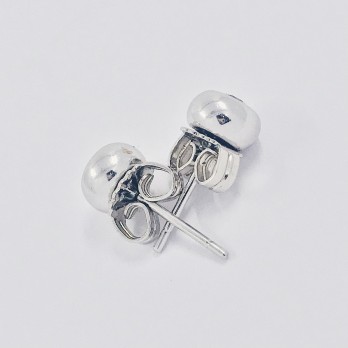 Pendientes en oro blanco 18kt y brillantes 2