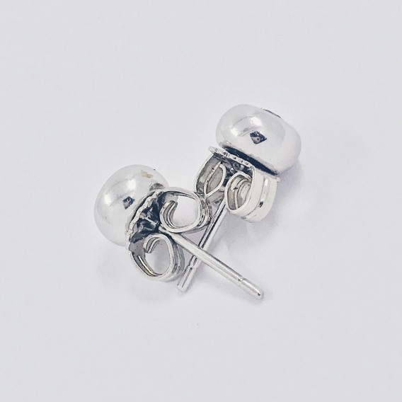 Pendientes en oro blanco 18kt y brillantes