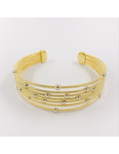 Pulsera rÃ­gida en oro 18kt