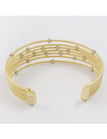 Pulsera rÃ­gida en oro 18kt