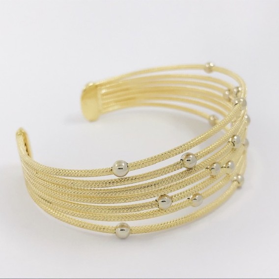Pulsera rÃ­gida en oro 18kt