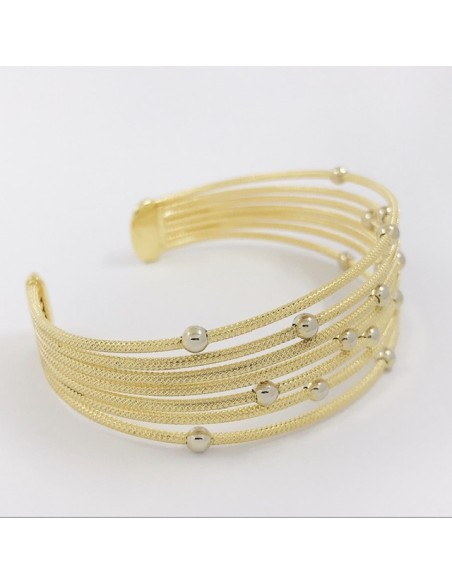 Pulsera rÃ­gida en oro 18kt