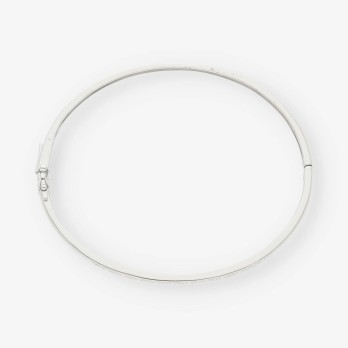 Pulsera de oro blanco 18kt con brillantes 2