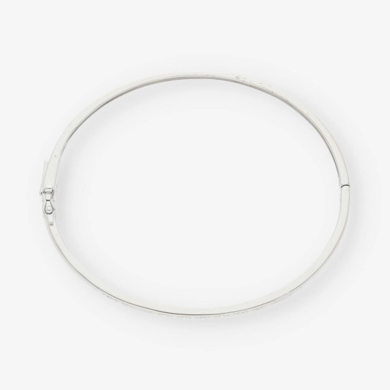 Pulsera de oro blanco 18kt con brillantes