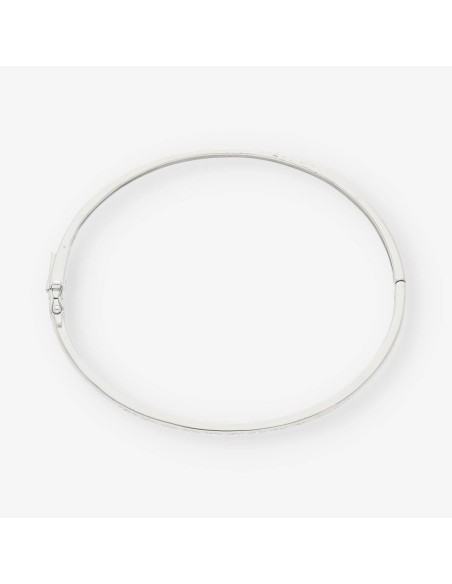 Pulsera de oro blanco 18kt con brillantes