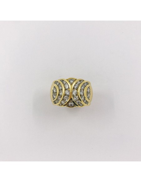 Anillo de oro y brillantes