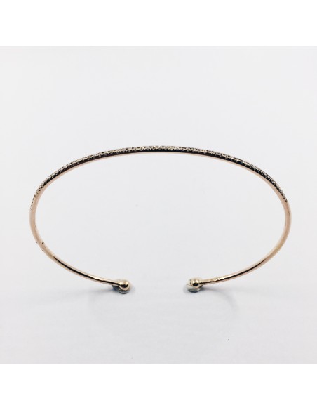 Pulsera de oro con brillantes