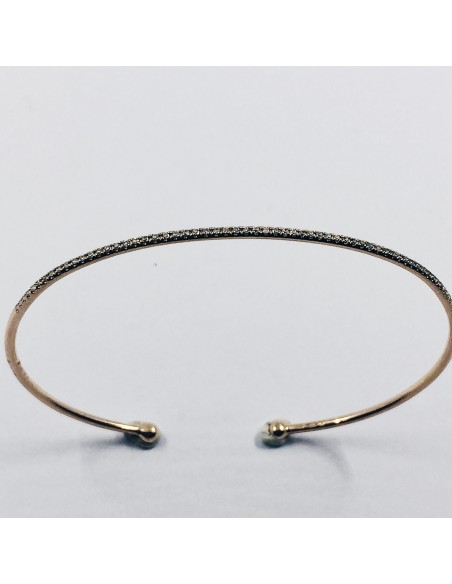 Pulsera de oro con brillantes