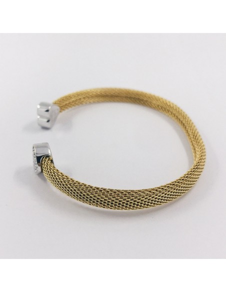 Pulsera Tous en oro bicolor 18kt con brillantes