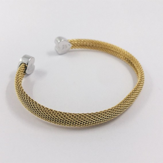 Pulsera Tous en oro bicolor 18kt con brillantes