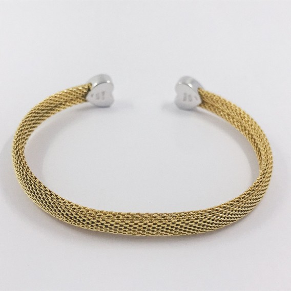 Pulsera Tous en oro bicolor 18kt con brillantes