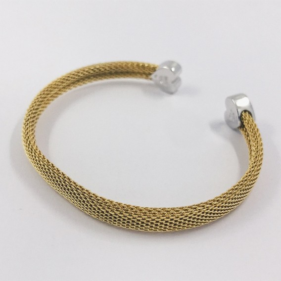 Pulsera Tous en oro bicolor 18kt con brillantes
