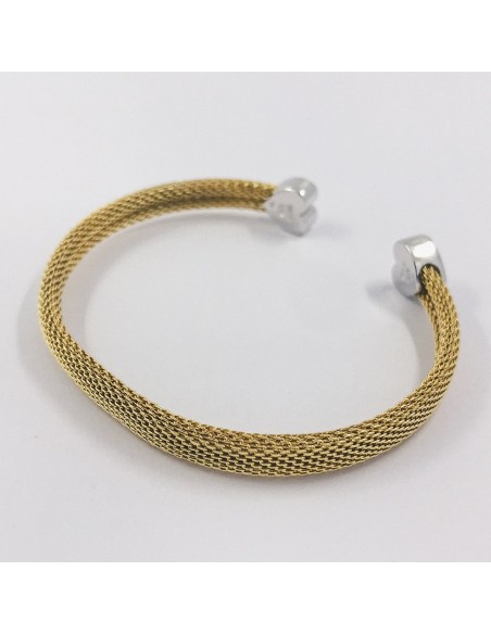Pulsera Tous en oro bicolor 18kt con brillantes