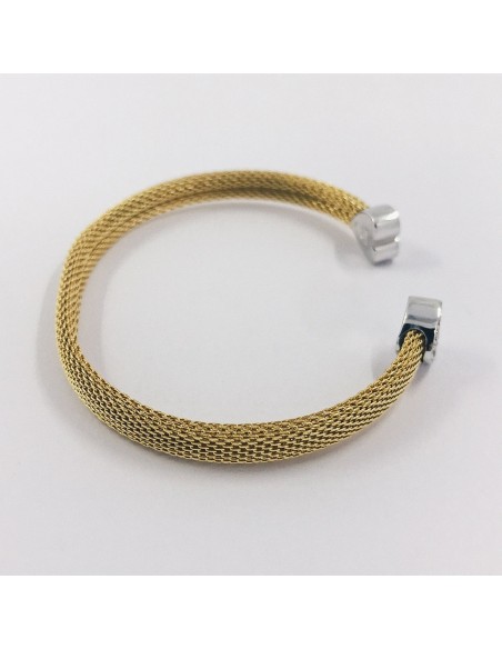 Pulsera Tous en oro bicolor 18kt con brillantes
