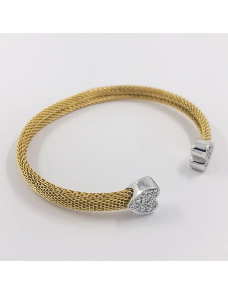 Pulsera Tous en oro bicolor 18kt con brillantes