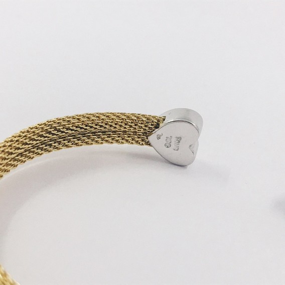 Pulsera Tous en oro bicolor 18kt con brillantes
