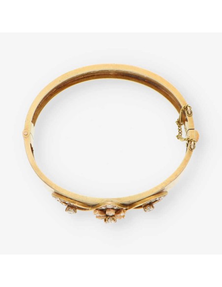 Pulsera vintage en oro 18kt y diamantes
