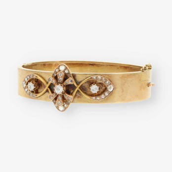 Pulsera vintage en oro 18kt y diamantes 2