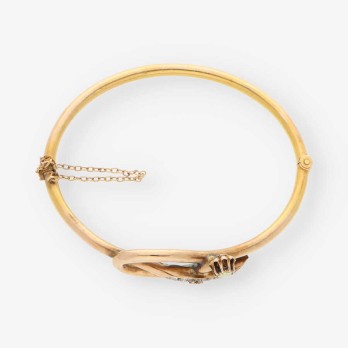 Pulsera vintage en oro 18kt con diamantes 2