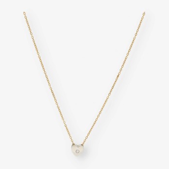 Gargantilla con corazÃ³n en oro 18kt 2