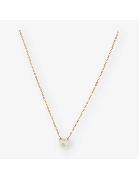 Gargantilla con corazÃ³n en oro 18kt