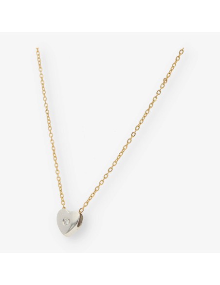 Gargantilla con corazÃ³n en oro 18kt