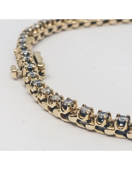 Gargantilla riviere en oro 18kt con brillantes.