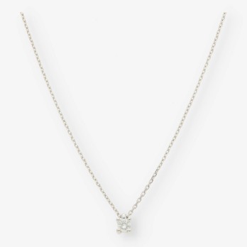 Colgante en oro blanco 18kt con brillante NUEVO 2