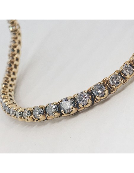 Gargantilla riviere en oro 18kt con brillantes.