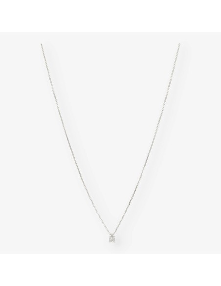Colgante en oro blanco 18kt con brillante NUEVO